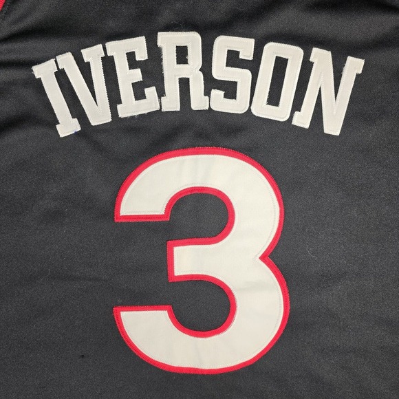 Mitchell & Ness Hardwood Classics Allen Iverson #3 Sixers Jersey XXL Vintage - Picture 8 of 14